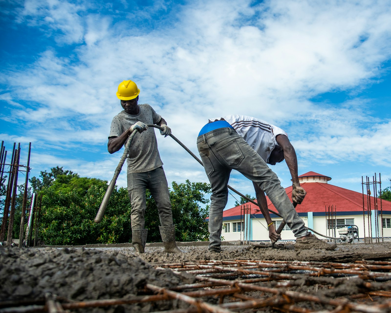 BFR crew working on a foundation excavation